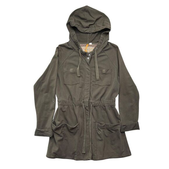 Anthropologie Women's Size Large Hooded Sweatshirt Jacket - Picture 1 of 11
